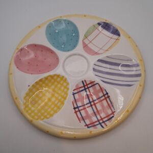 Fitz And Floyd Easter 9"  Egg Tray Dish Party Entertaining Deviled Eggs
